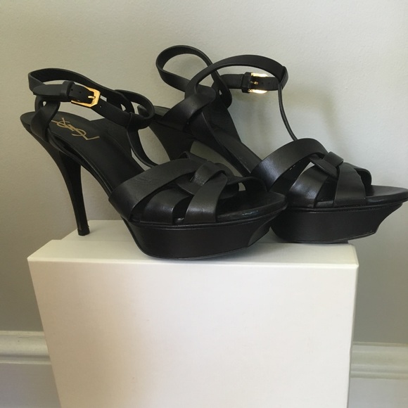 Yves Saint Laurent Shoes - Yves Saint Laurent Tribute sandals- 4 inch heels